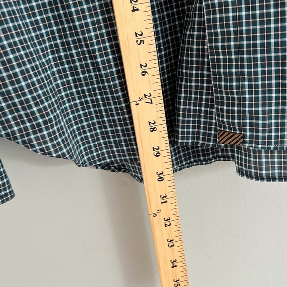 Billy Reid Gingham Style Plaid Cotton Button Down Shirt Medium - Picture 9 of 10